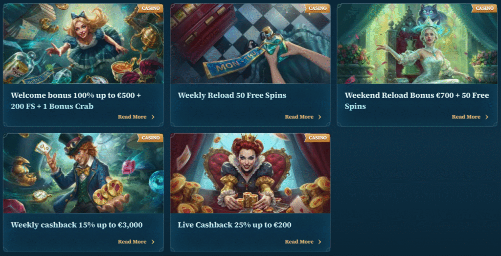 BetAlice Casino Offers