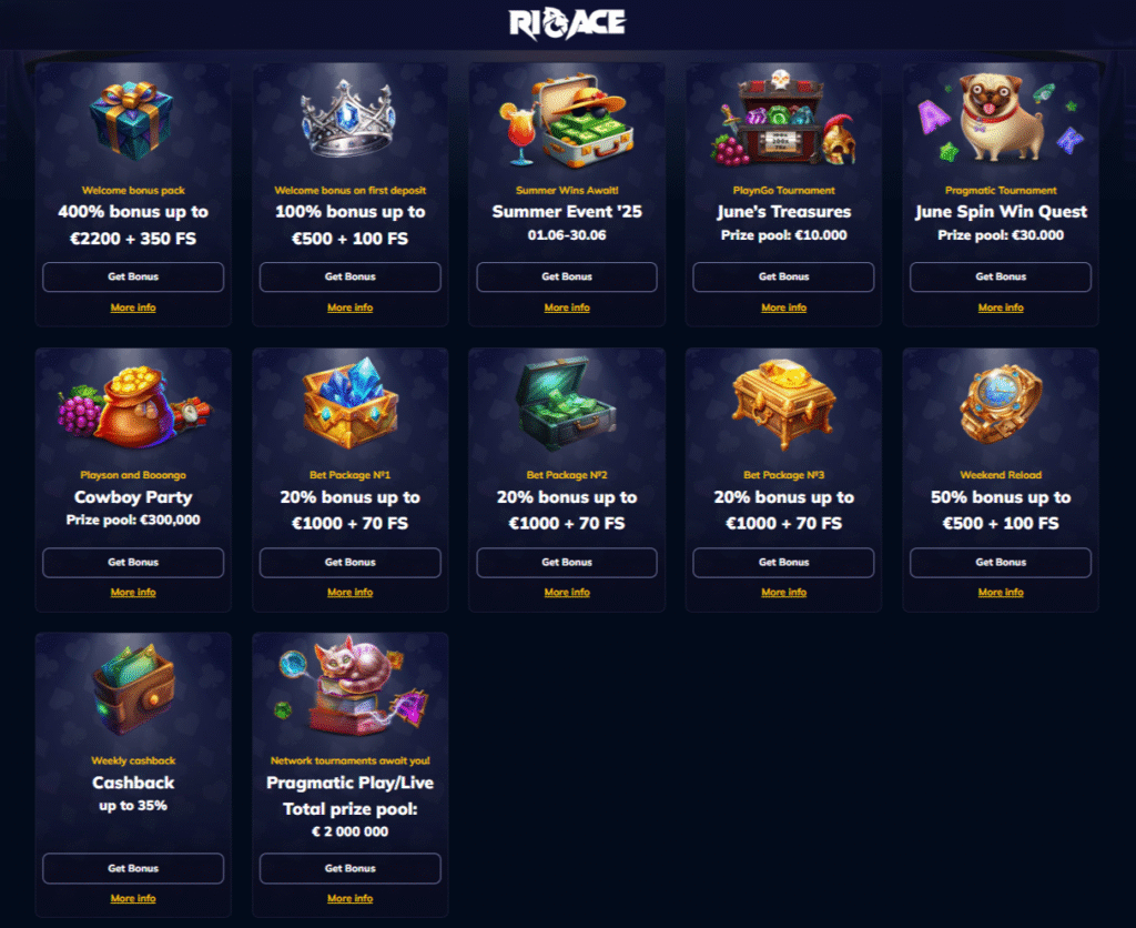 RioAce Casino Offers