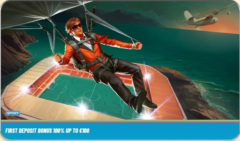 Vegasino Sportsbook Welcome Bonus - 100% up to €100