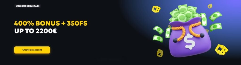 Casabet Casino Welcome Bonus - 400% up to €2200 + 350 Free Spins