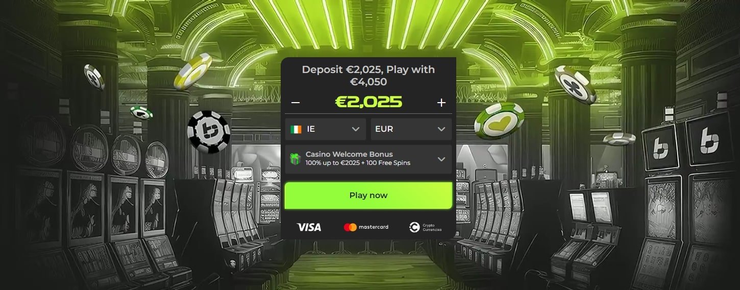 Betovo Casino Welcome Bonus - 100% up to €2025 + 100 Free Spins