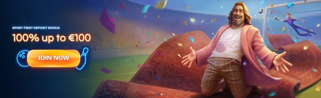 Dude Spin Sportsbook Welcome Bonus - 100% up to €100
