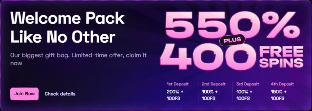 Lussurio Casino Welcome Bonus - 200% up to €862 + 100 Free Spins