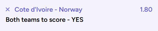 Ivory Coast vs Norway World Cup 2026 betting prediction showing expert pick, match analysis, and suggested betting angle.
