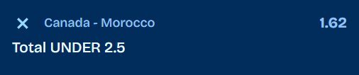 Canada vs Morocco World Cup 2026 betting prediction showing expert pick, match analysis, and suggested betting angle.