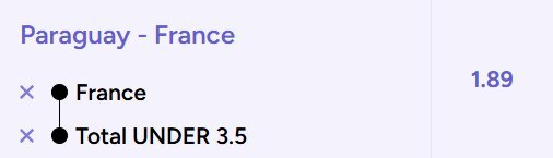 Paraguay vs France World Cup 2026 betting prediction showing expert pick, match analysis, and suggested betting angle.